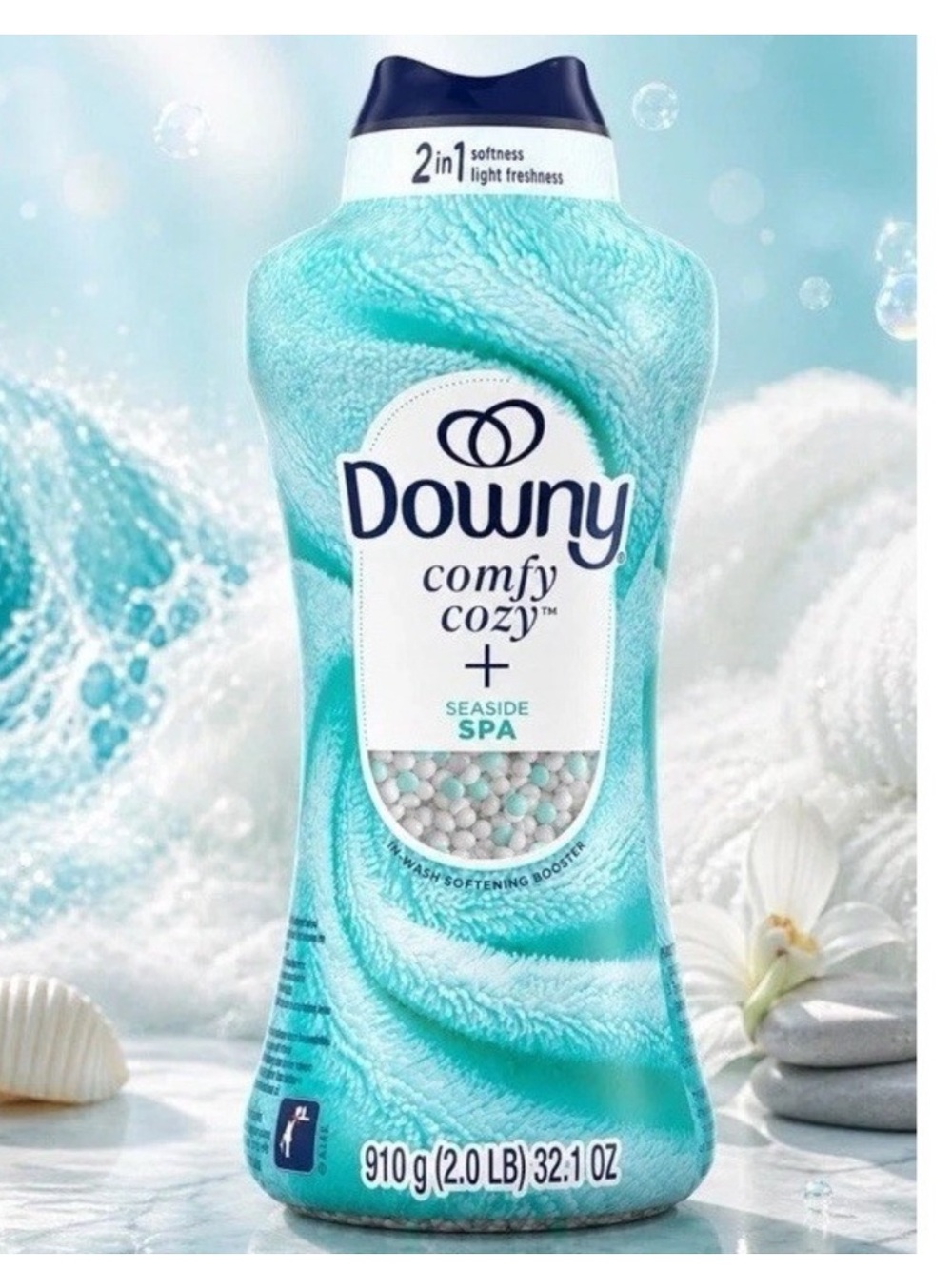 Downy Comfy Cozy Seaside Spa Fabric Softener Beads - Aqua